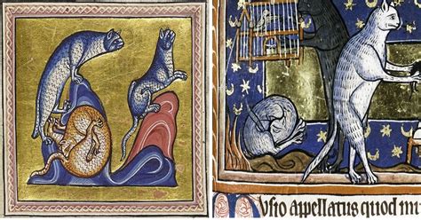 Controversial Medieval Cat Paintings