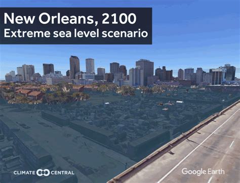 U.S. Cities At Risk from Sea Level Rise: Google Earth 3D Gifs | Surging ...