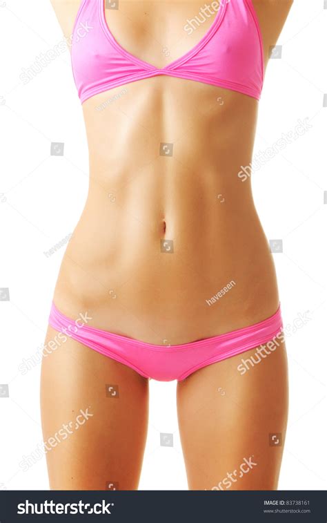 Sexy Tan Woman In Bikini Isolated On White Background Stock Photo Shutterstock