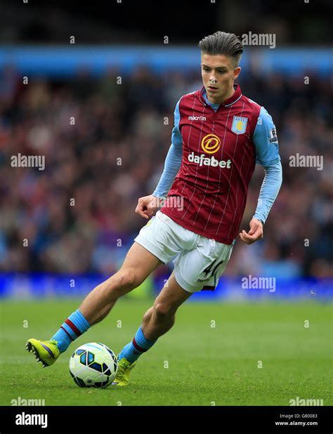 Aston Villas Jack Grealish Barclays Premier League Match Villa Park Hi