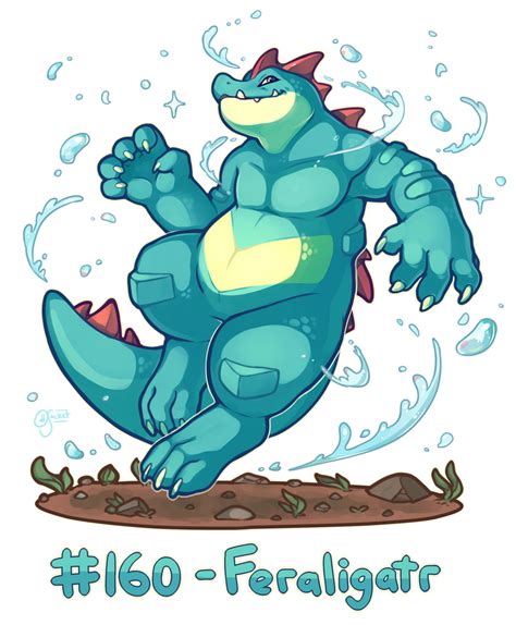 Pokemon 160 Feraligatr By Oddsocket On Deviantart