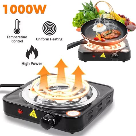 SOONHUA Electric Countertop Burner 1000W Induction Cooktop Portable Electric Hot Plate 5
