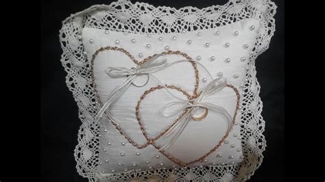 COJÍN PARA ANILLOS Little Pillow Cushion for wedding bands YouTube