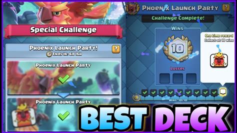 Best Deck For Phoenix Launch Party Clash Royale YouTube