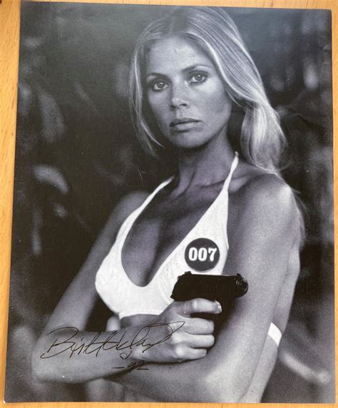 At Auction James Bond Britt Ekland Signed X Inch B W Photo