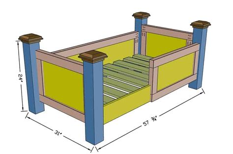 How to Build a DIY Toddler Bed Using Contruction Lumber - TheDIYPlan