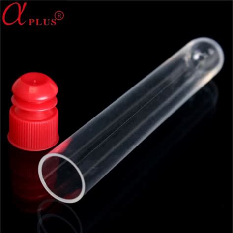 China Medical Consumable Flat Bottom Plastic Test Tube With Stopper