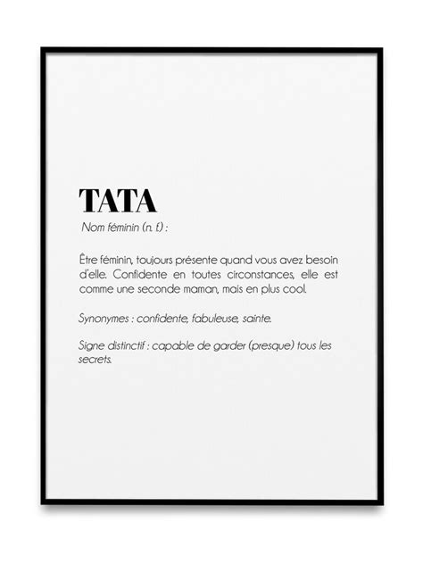 Tata Definition Poster Ideal Poster To Give As A Christmas Etsy