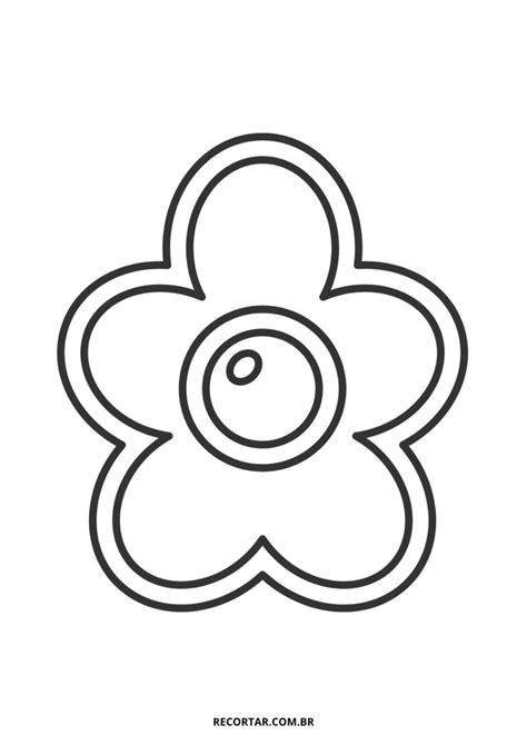 65 Moldes de Flores para imprimir e recortar