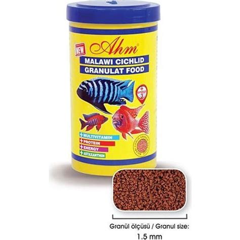 Ahm Malawi Cichlid Granulat Etçil Balık Yemi 1000 Ml Fiyatı