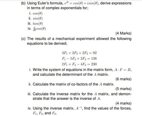 Solved B Using Euler S Formula Eid Cos 0 Isin 0 Chegg