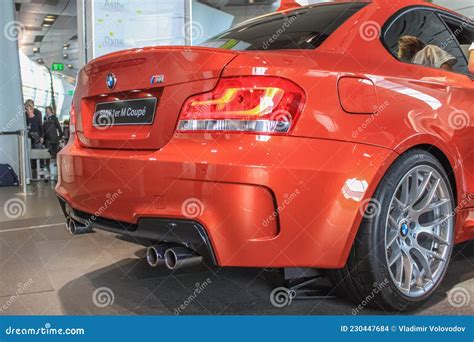 BMW 1 M Coupe E82 To The BMW Museum Showroom Editorial Stock Image