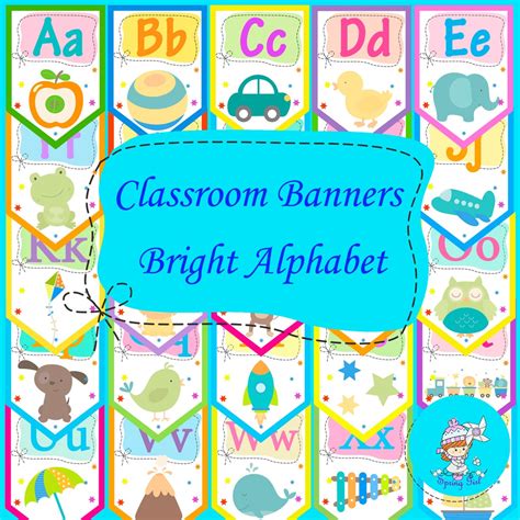 Alphabet Posters Banners for Classroom Decor Back to School Short and ...