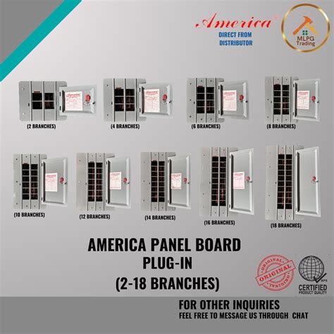 America Panel Board Box Pole Plug In Branches