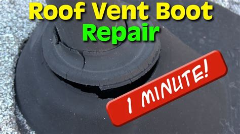 How To Repair A Damaged Roof Vent Boot 1 Minute Permanent Fix YouTube