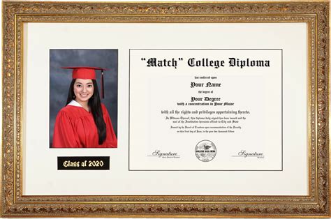 Diploma Frame With Graduation Photo La Framing Wholesaler Inc