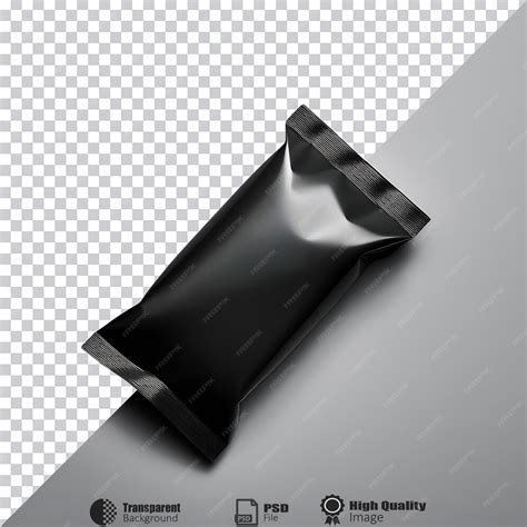 black packet isolated premium ai generated psd