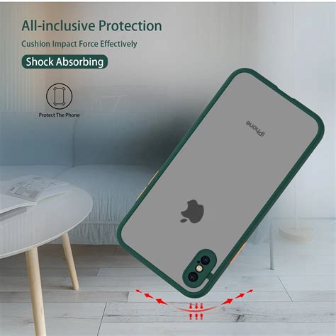 Luxury Translucent Matte Handphone Casing Shockproof Tpu Pc Cell Phone