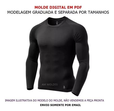 Molde Modelagem Roupa Camiseta Rash Guard Masculina Digital Mercadolivre