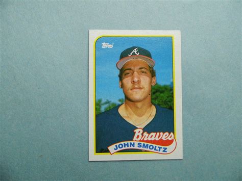 John Smoltz Topps Rookie Card No Mint Ebay