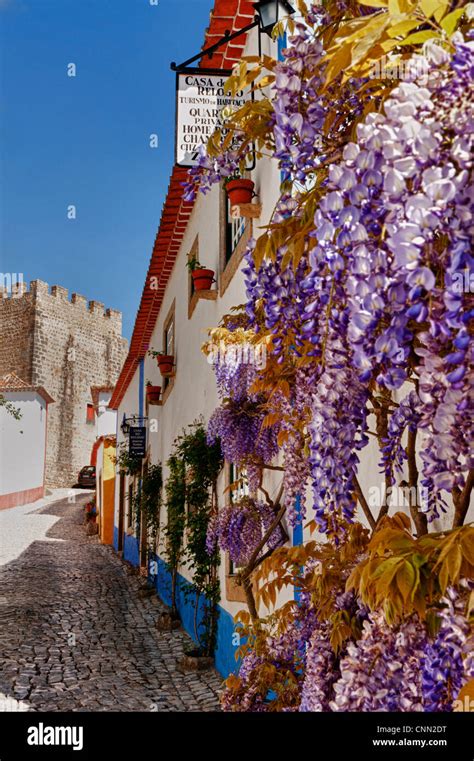 Street Scene Obidos Hi Res Stock Photography And Images Alamy