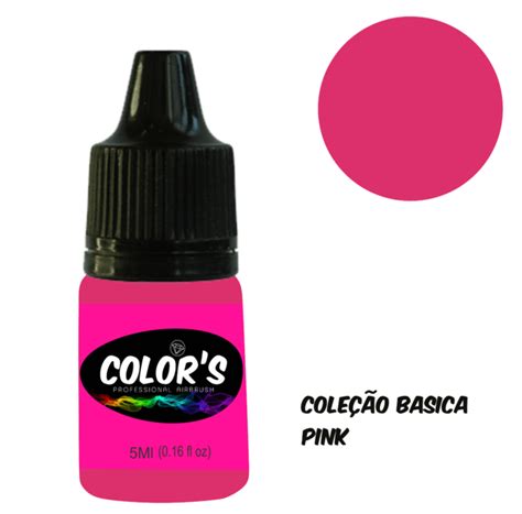 Airbrush Nail Tinta Pink 5ML Base De Agua