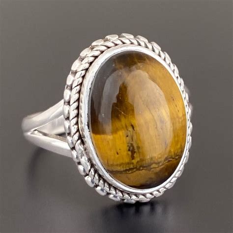 Tiger Eye Ring Etsy