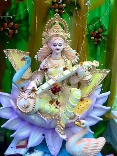 Pin By Mihir Roy On Ma Saraswati Saraswati Goddess Saraswati Idol Saraswati Murti