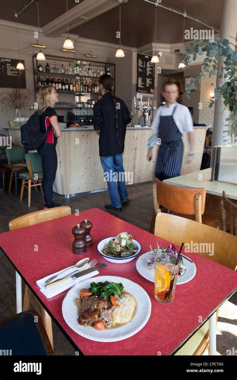 East London Broadway Market food restaurant Stock Photo - Alamy