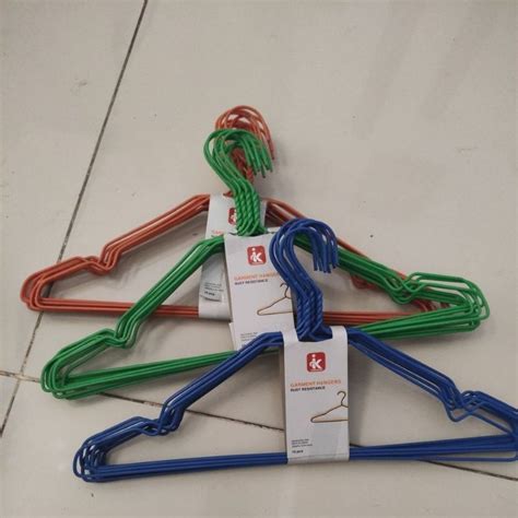 Jual Hanger Kawat Murah 1 Set Isi 10 Hanger Gantungan Jemuran Baju