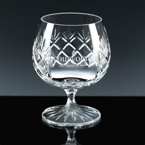 10oz Crystal Engraved Brandy Glass | Inverness Crystal