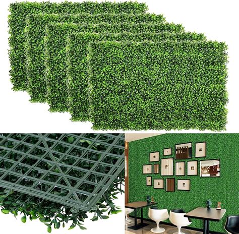 Buy Uyoyous Pcs X Faux Boxwood Hedge Greenery Backdrop