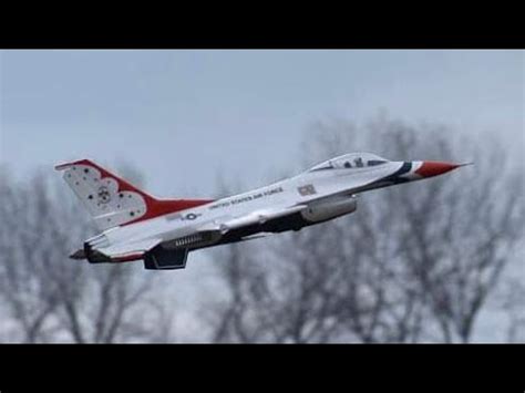 E Flite F 16 70mm Thunderbird Flight By Evan YouTube