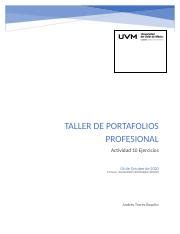 A10 ATB Docx TALLER DE PORTAFOLIOS PROFESIONAL Actividad 10