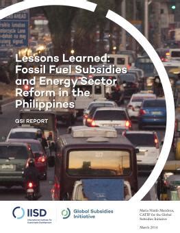 Lessons Learned: Fossil Fuel Subsidies and Energy Sector Reform in the ...