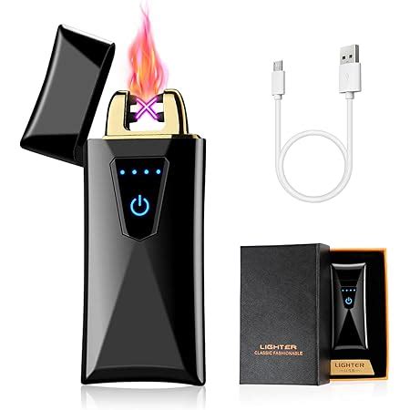 Amazon De Lafagiet USB Elektronische Feuerzeug Lichtbogen Feuerzeug