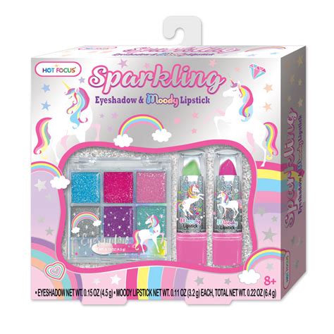 Hot Focus Sparkling Eyeshadow And Moody Lipstick Unicorn Toy Dubai Toys Mena Llc