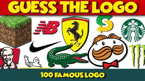 Guess The Logo In 3 Seconds 100 Famous Logos Logo Quiz Youtube