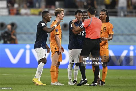 Players Argue During The Fifa World Cup Qatar 2022 Group A Match