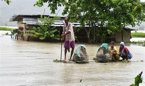 Assam Flood Situation Grim Over 35 Lakh Affected The Hitavada