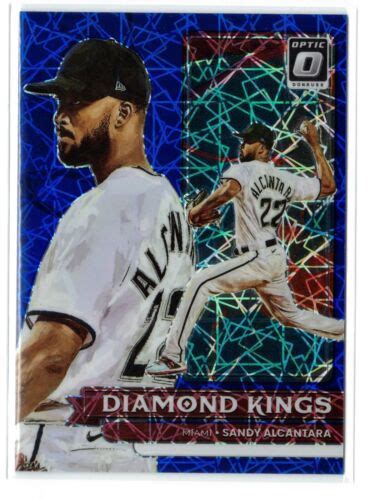 Donruss Optic Sandy Alcantara Diamond Kings Blue Velocity Prizm