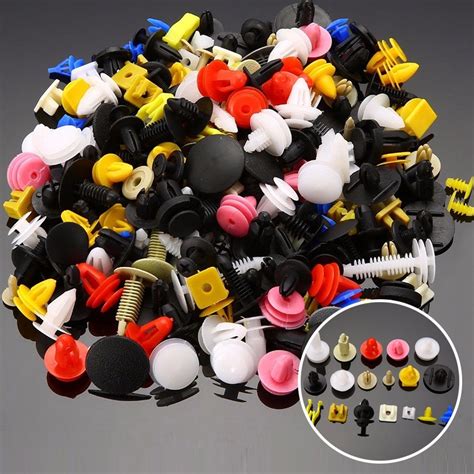 SDYDAY 200pcs Auto Car Plastic Rivet Fasteners Push Pin Retainer Bumper