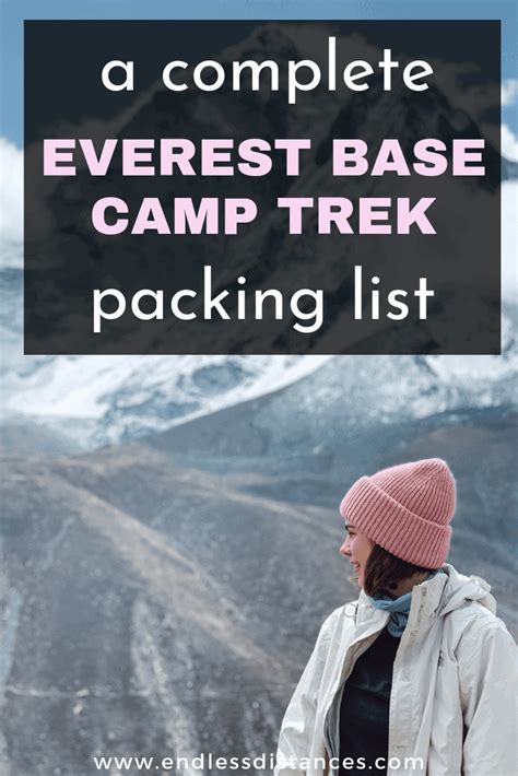 Everest Base Camp Packing List: Everything You Need to Trek EBC! | Camping packing, Camping ...