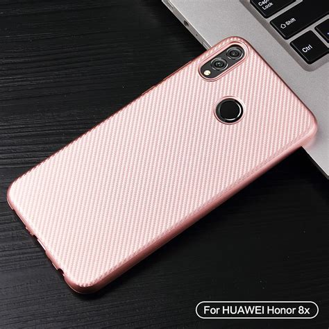 Hatoly For Fundas Huawei Honor X Case Ultra Thin Soft Tpu Carbon Fiber