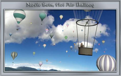 Movie Sets Hot Air Balloon 3d Models For Daz Studio And Poser