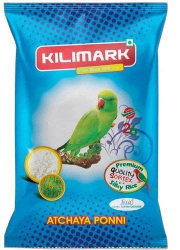 Kg Kilimark Atchaya Double Boiled Ponni Rice Packaging Type Pp Bag