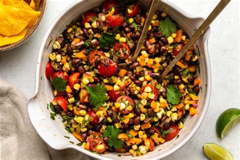 Easy Tex Mex Black Bean Salad Vegan From My Bowl