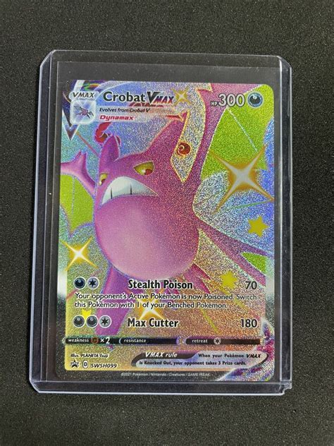 Pokemon Shining Fates Shiny Crobat Vmax Full Art Black Star Promo