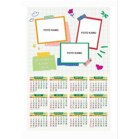 Jual Cetak Kalender Custom Foto Keluarga Shopee Indonesia