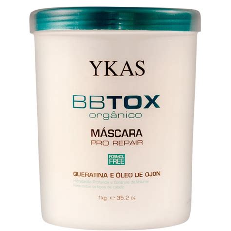 Ykas Botox Orgânico Máscara Capilar Sem Formol 1 kilo no Shoptime